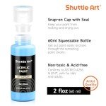 80 Color Acrylic Paint Set with Brushes, 2oz Bottles