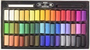 Non Toxic Mungyo Soft Pastel Set of 48 Assorted Colors Square Chalk