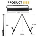 6 Pack Black Tabletop Easels for Artists and Events