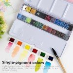 Paul Rubens Professional Watercolor Paint Set - 24 Colors