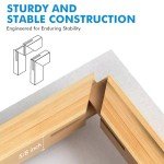 10 Pack Stretched Canvas Set, White Primed Cotton
