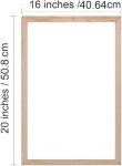 MingSH Wooden Frame for Oil Paintings, 16x20 inch