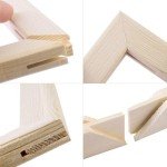 MingSH Wooden Frame for Oil Paintings, 16x20 inch