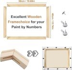 MingSH Wooden Frame for Oil Paintings, 16x20 inch