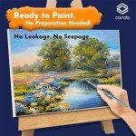 CONDA Canvas Board 8x10 inch 12 Pack Artist Panels