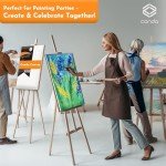 CONDA Canvas Board 8x10 inch 12 Pack Artist Panels
