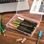 24-Pack Mixed Sizes Mini Plastic Containers for Art Supplies