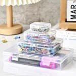 24-Pack Mixed Sizes Mini Plastic Containers for Art Supplies
