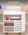 Craft Cart with Tabletop Storage and Vinyl Roll Holder