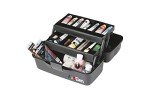 ArtBin 2-Tray Portable Art Supply Organizer, Gray/Black