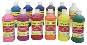 Washable Tempera Paint Set - Kindergarten to 12, Assorted