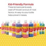 Washable Tempera Paint Set - Kindergarten to 12, Assorted