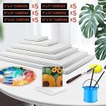 30 Pack Canvases with Assorted Sizes for Painting