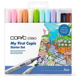 Copic Ciao Alcohol Marker Set, Assorted Colors
