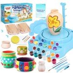 Mini Pottery Wheel Kit: Clay, Tools, and Banding Wheel