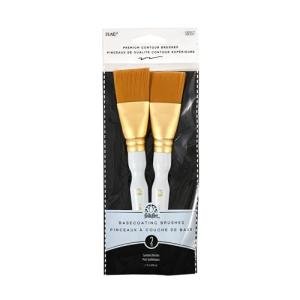 Plaid 50557E Flat Brush Set in Gold