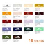 Paul Rubens 18 Bright Oil Colors, 50ml Tubes