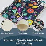 CONDA 8.5"x11" Spiral Bound Sketch Book, 100 Sheets