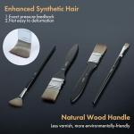 Artify 24pc Expert Brush Set for Acrylic, Oil, Watercolor