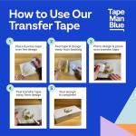 Clear Vinyl Transfer Tape for Cricut Crafts & Decals