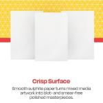 Pack of 100 White Folding Bristol Tagboards