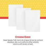 Pack of 100 White Folding Bristol Tagboards