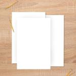 Pack of 100 White Folding Bristol Tagboards