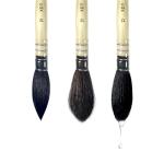 Round Tip Mop Style Paint Brush Set 3 Pc Set