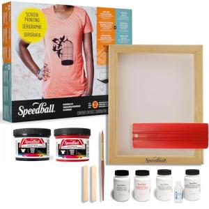 Speedball Screen Printing Kit: Screen, Squeegee, Ink