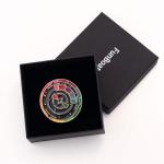 Spinning Color Wheel Enamel Pin - Artsy Lapel Badge
