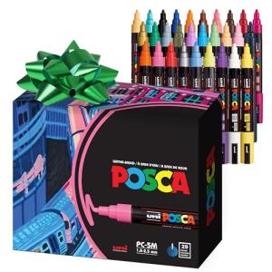 Set of 29 Versatile Posca Markers for Art