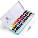 MeiLiang Watercolor Paint Set: 36 Vivid Colors in Pocket Box