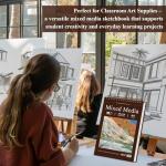 Mixed Media Sketch Pad, 9x12, 60 Sheets, Heavyweight Spiral Sketchbook