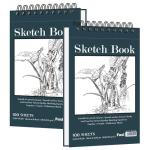 5.5" x 8.5" Top Spiral Sketchbook Set, 2 Packs