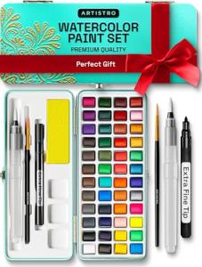 48 Color Portable Watercolor Set for Artists