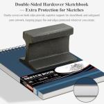 Ankkol Artist Sketch Pad 9x12 Inch, Spiral Bound