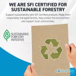 50 Chipboard Sheets | Heavy Weight Brown Kraft Cardboard