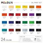 MEEDEN Non-Toxic Oil Paint Set, 24 Colors