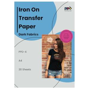 PPD Inkjet T Shirt Transfer Paper - Dark Fabric - 8.5x11 (20 Sheets)