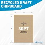 Medium Weight Chipboard Sheets - 11x17 inch