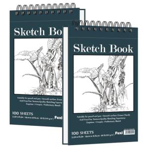5.5" x 8.5" Top Spiral Sketchbook Set, 2 Packs