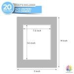 Pack of 20 Mixed Color Picture Mats