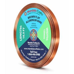 10mm Soft Brown Aluminum Wire for Jewelry Making