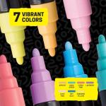 Set of 7 Posca Paint Markers - Reversible Tips