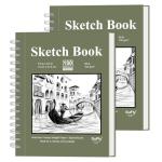 Dual Pack Spiral Sketchbook 5.5" x 8.5" (200 Sheets)