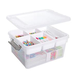 17 QT Plastic Storage Box - Craft Organizers