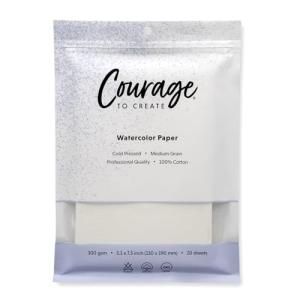 Professional Quality 100% Cotton Watercolor Paper 5x7" 300GSM