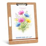 Portable Wooden Sketch Board - 13x17 Art Supplies