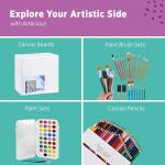 Portable Wooden Sketch Board - 13x17 Art Supplies