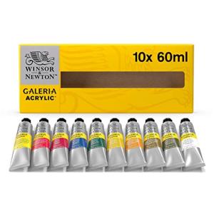Galeria Acrylic Paint Set, 10x60ml Tube Paint